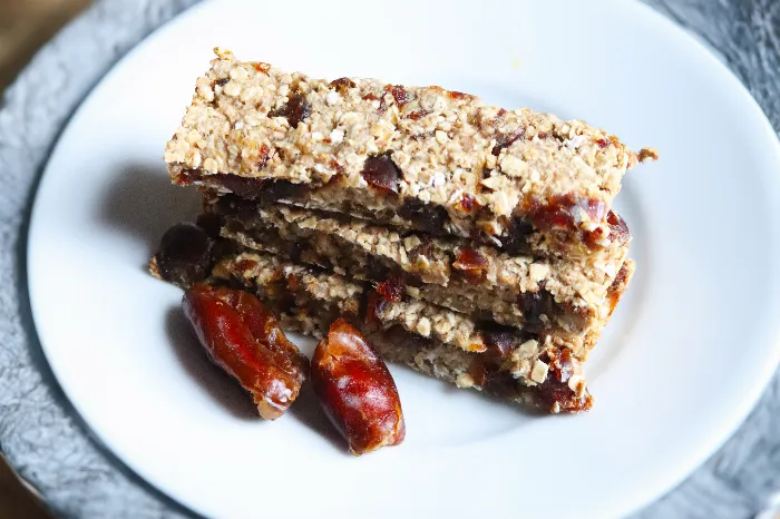 Sugar Free Dairy Free Wheat Free Egg Free Date and Banana Oat Fruit Bars Recipe